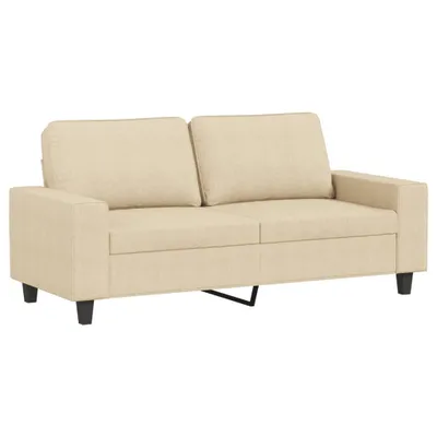 Produktbild von vidaXL 2-Sitzer-Sofa Creme 140 cm Stoff
