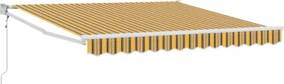 Image de vidaXL Store rétractable Multicolore 350 x 250 cm