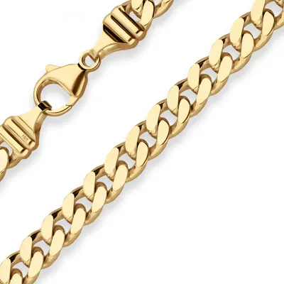 Produktbild von 6,3mm Panzerkette Goldkette Collier Halskette aus 333 Gold Gelbgold 50cm