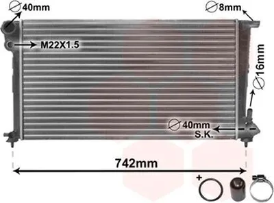 Image de VAN WEZEL Radiateur (refroidissement du moteur)