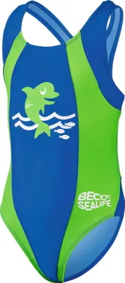 Produktbild von BECO the world of aquasports Badeanzug BECO-SEALIFE® mit Delfin-Print blau grün 128 A