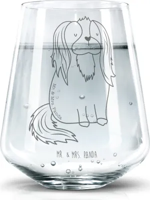 Produktbild von Mr. & Mrs. Panda Glas Hund Cavalier King Charles Spaniel - Transparent - Geschenk, Trinkglas, Cockerspaniel, Spruch, Tumbler, Sprüche, Schlappohren, Trinkgefäß