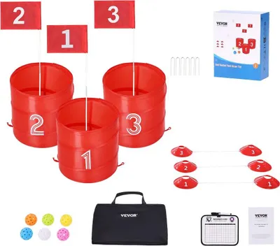 Image de Jeu de golf portable à 3 trous pour enfants et adultes