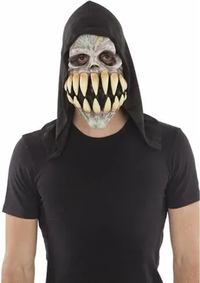 Zdjęcie produktu dla Maska na zęby dla dorosłych na Halloween w kolorze szarym - jeden rozmiar