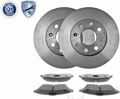 Produktbild von 2x BREMSSCHEIBEN mit Bremsbelägen + BREMSBELÄGE