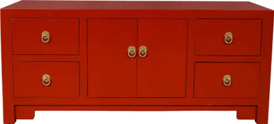 Image de Fine Asianliving Armoire tv chinoise Oriental Asiatique Table TV Étagère TV Table TV Meuble TV Lowboard TV Board Armoire TV