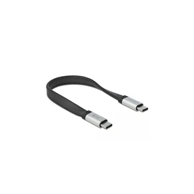 Zdjęcie produktu dla DeLOCK 85926, 0,22 m, USB C, USB C, USB 3.2 Gen 2 (3.1 Gen 2), 10 Gbit/s, Czarny, Srebrny