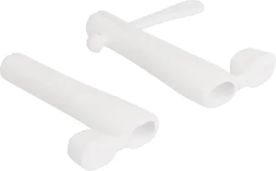 Produktbild von DeLOCK Staubschutz für USB Type-C Stecker und Apple Lightning Stecker Set 2 Stück weiß, Weiß, Silikon, 2 Stück(e), China