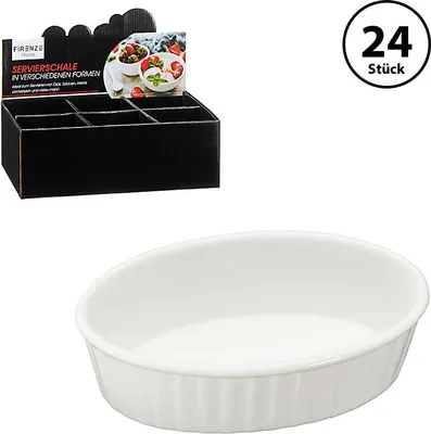 Produktbild von 24er Set Servierschale Auflaufform Oval ca.10cm