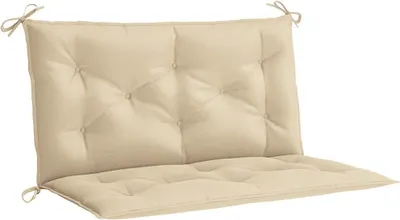 Obrázok produktu pre vidaXL Vankúš na záhradnú lavicu béžový 100x(50+50)x7 cm Oxford tkanina