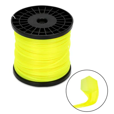Obrázok produktu pre TolleTour kosiaca niť Nylon 6-hranná 3 mm priemer nite 100 m niť do vyžínača pre vyžínač rolka žltá