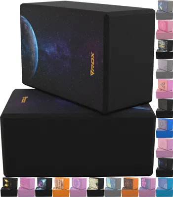 Produktbild von RDX Yoga-Block, rutschfester, hochdichter EVA-Schaum, griffige Oberfläche für Stabilitäts- und Krafttraining (23 x 15 x 9,8 cm)