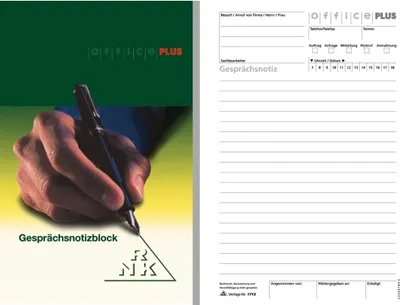 Produktbild von RNK Gesprächsnotizblock DIN A5 50Bl weiß