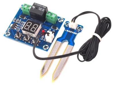 Bodenfeuchtesensor 12V mit Display, automatische Bewässerungssteuerung