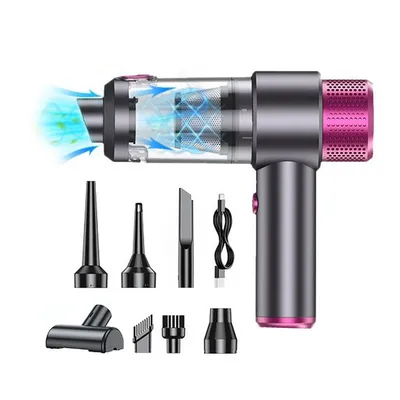 Produktbild von Handstaubsauger für Autos, 6500 PA, tragbar und kabellos Handstaubsauger ,Gebläse und Staubsauger mit LED-Licht