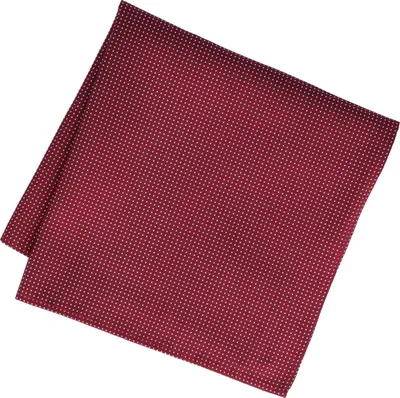 Produktbild von Herren Einstecktuch aus Seide mit Picottè Tupfen, farbig, 27,5 x 27,5 cm, rollierte Kanten