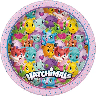 Obrázek produktu pro Talíř Hatchimals 23 cm 8 ks.