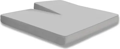 Produktbild von Split Topper Spannbettlaken silber 180x200 - 200x200 cm Heavy Jersey Baumwolle