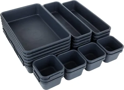 Productafbeelding van Lade-organiser 24 stuks, kunststof, 3 maten, voor keuken