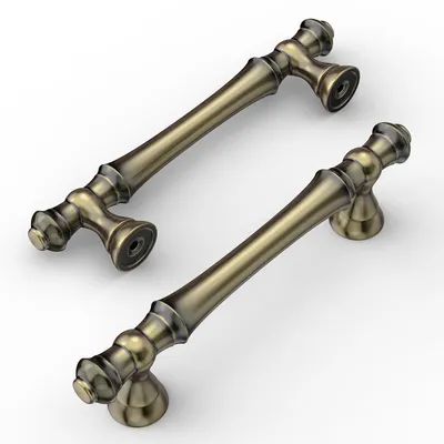 Möbelgriffe Antik Messing 96 mm, 10 Stück