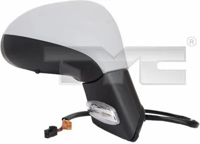 Produktbild von TYC 326-0088 Außenspiegel Seitenspiegel Links passend für PEUGEOT 207 (WA, WC) Konvex Beheizt Grundiert