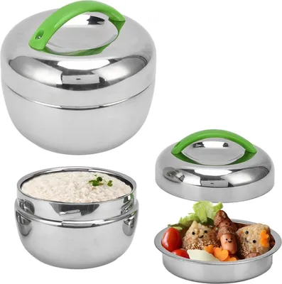 Produktbild von Thermische Lunchbox - Isoliert und Tragbar - 1,0L - Edelstahl