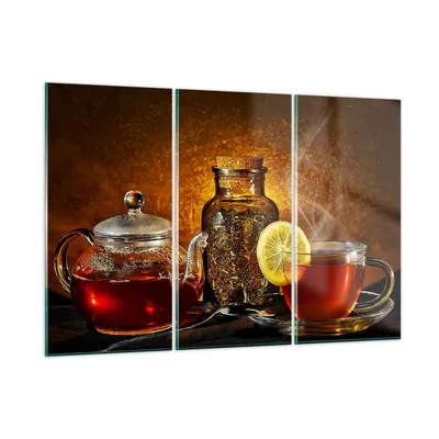 Produktbild von Bilder auf glas - Asien tee geschmack gesundheit - 105x70cm - Glasbilder - Wandbilder - Kunstdruck - zum Aufhängen bereit - Wanddekoration aus Glas - Glas Bilder - Wandbild auf Glas - GCE105x70-2434