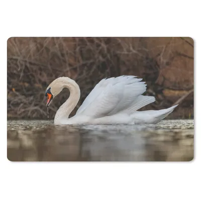 Produktbild von MuchoWow® Mauspad Mousepad Schwan - Wasser - Tiere - Vogel 27x18 cm - Mousepads - Maus Mat - Pad - Mausunterlage - Büroartikel - Desk Matten