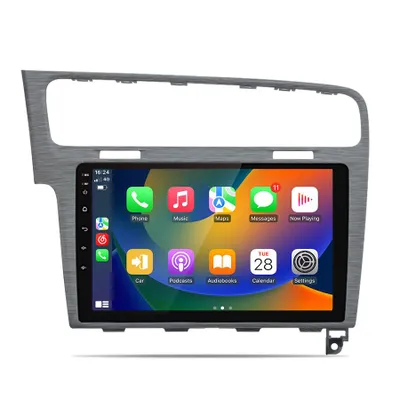 Image de Autoradios CarPlay 4+64 Go sous Android 14, compatibles avec la VW Golf 7 (VII, mk7) 2008-2012, Wi-Fi, DAB+, RDS, Bluetooth, DSP 8 canaux, SWC, FM