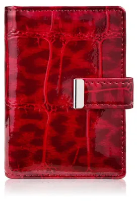 Produktbild von Leder Kartenetui rot lackiert SP-15-JRD