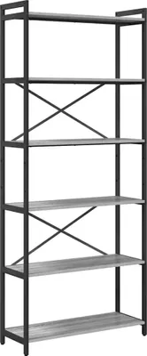 Obrázek produktu pro vidaXL Knihovna šedá Sonoma 80 x 30 x 189,5 cm dřevotřísková deska