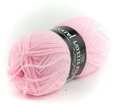 Imagen del producto de Hilo para tejer Plassard, colección "Layette", color rosa