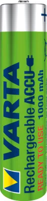 A Varta rechargeable battery.