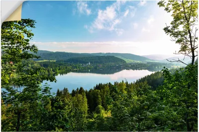 Produktbild von ARTland Wandbild, selbstklebend Blick auf den Titisee im Schwarzwald Größe: 90x60 cm