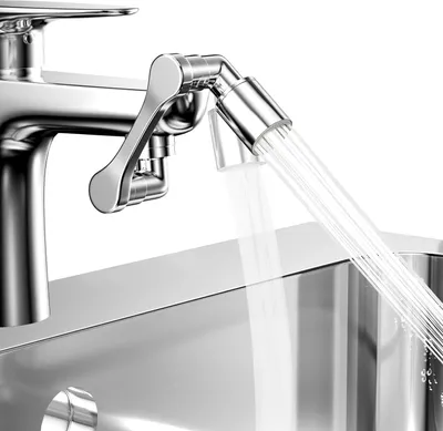 Produktbild von Drehbare Wasserhahnverlängerung - spritzwassergeschützt - 2 Modi