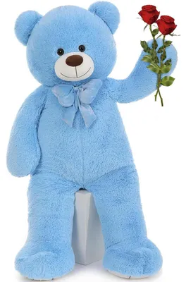 Produktbild von Riesen Teddybär 120cm XXL Kuscheltier Plüschbär Blau