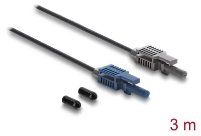 Obrázok produktu pre DeLOCK 91022, Čierna, Šedá, Viacmódové, 3 m, 1 kusov