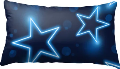 Produktbild von Kissenbezug Kissenhülle 40x80 cm Sterne Stern dunkel blau leuchtoptik Microfaser