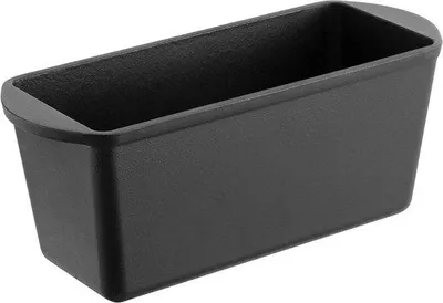 Productafbeelding van Gietijzeren Broodbakvorm - Broodpan Rechthoekig - Zelf Brood Bakken - Ovenbestendig 260°C - 34 x 13 x 13 cm - Zwart