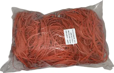 Produktbild von 1 Kg Gummiringe Gummibänder rot 80 mm Ø 1,5 x 3 mm breit Haushaltsgummis