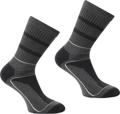 Produktbild von Regatta - "Samaris 3 Season" Socken für Herren (2er-Pack) RG5824 (43 EU - 47 EU) (Granitgrau/Helles Stahlgrau)