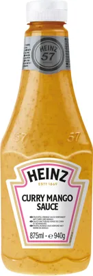 Produktbild von Heinz Curry Mango Sauce fruchtige cremig pikante Sauce 875ml