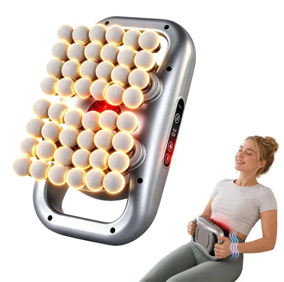 Produktbild von Körpermassagepistole - Hochfrequenzvibration - 48 Massageköpfe - Rücken, Taille, Oberschenkel, Nacken und Schultern - Muskelentspannung
