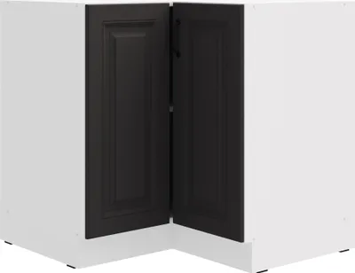 Produktbild von Eckunterschrank 90x90 cm Stilo Grau Küchenzeile Küchenblock Küche Landhaus
