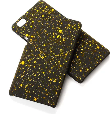 Produktbild von Handy Hülle Schutz Case Bumper Schale für Huawei P8 Lite 3D Sterne Gelb