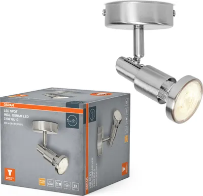 Image de Spot Led Gu10 Chromé Osram éclairage Led Gu10 Chaud Et économique - Osram