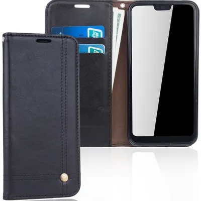 Zdjęcie produktu dla Etui ochronne na telefon komórkowy Huawei Honor 10 Cover Wallet Case Black