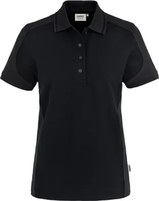 Produktbild von HAKRO Hakro Damen Poloshirt Contrast Performancer #239 Gr. 6XL schwarz