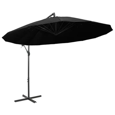 Produktbild von vidaXL Ampelschirm Schwarz 3 m Aluminium-Mast