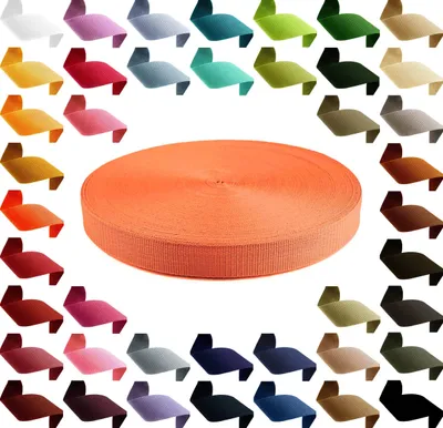 Produktbild von Gurtband 12m PP Polypropylen 25mm 1,3mm Gurt Tragband Taschengurt 45 Farben